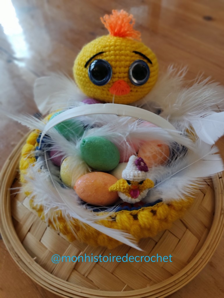 #Easterbasket #crochet #handmadebymonhistoiredecrochet #joyeusespâques 